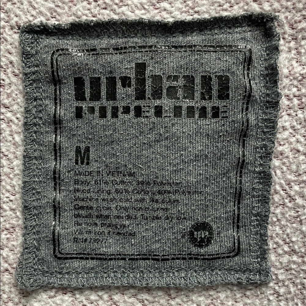 Urban Pipeline Maroon Zip-Up Hoodie - Picture 2 of 3